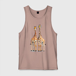 Мужская майка Друзья-жирафы