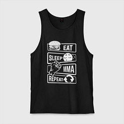 Мужская майка Еда сон mma