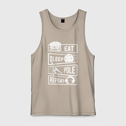 Мужская майка Еда сон пилон