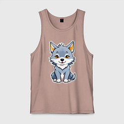 Мужская майка Добрый волченок