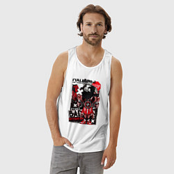 Майка мужская хлопок Пацаны не извиняются bad chyshpan, цвет: белый — фото 2