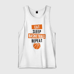 Мужская майка Eat sleep basketball