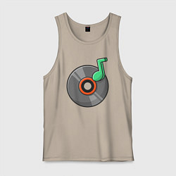 Мужская майка Vinyl music