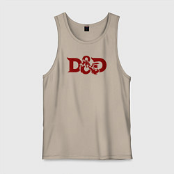 Мужская майка Днд дракон лого