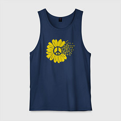 Мужская майка Цветок мира