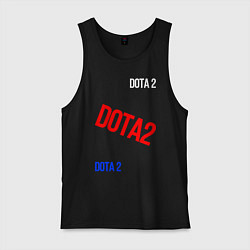 Майка мужская хлопок Dota 2 любитель, цвет: черный