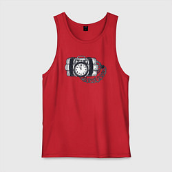 Мужская майка Динамит с будильником