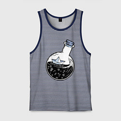 Мужская майка Кораблик в колбе