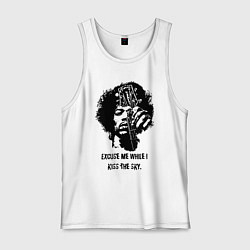 Майка мужская хлопок James Marshall Hendrix, цвет: белый
