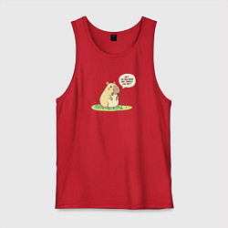 Мужская майка Капибара требует еду