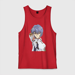 Мужская майка Евангелион Рей Аянами и банка