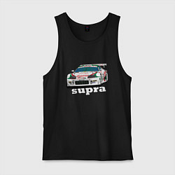 Майка мужская хлопок Toyota Supra Castrol 36, цвет: черный