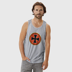 Майка мужская хлопок Готы Rome: Total War, цвет: меланж — фото 2