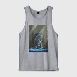 Майка мужская хлопок Провожающая в последний путь Фрирен, цвет: меланж