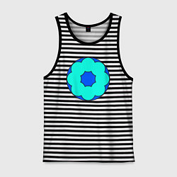 Мужская майка Цветочный орнамент из окружностей