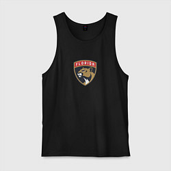 Майка мужская хлопок Florida Panthers NHL, цвет: черный