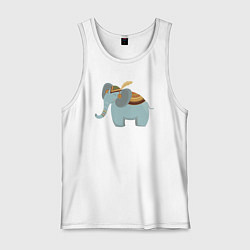 Мужская майка Cute elephant