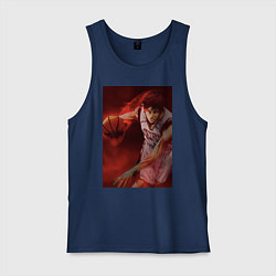 Майка мужская хлопок Баскетбол Тайга Кагами, цвет: тёмно-синий