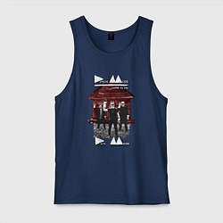 Майка мужская хлопок Depeche Mode - Delta Machine soothe my soul, цвет: тёмно-синий