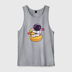 Мужская майка Космонавт и утёнок