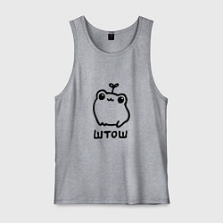 Мужская майка Милая смешная лягушка штош