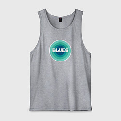 Мужская майка Блюз ретро в синем