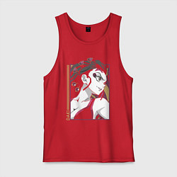 Майка мужская хлопок Клинок рассекающий демонов Даки демон, цвет: красный