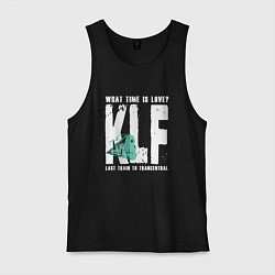 Майка мужская хлопок Klf - What time is love, цвет: черный