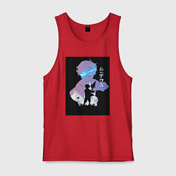 Майка мужская хлопок Реинкарнация безработного Рудеус Грейрат, цвет: красный