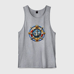 Мужская майка Морской якорь в спасательном круге