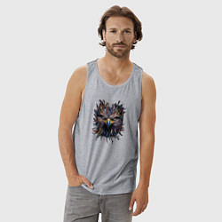 Майка мужская хлопок Бриллиантовый сокол, цвет: меланж — фото 2