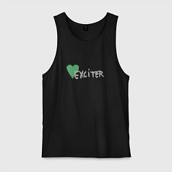 Майка мужская хлопок Depeche Mode - Exciter logos, цвет: черный