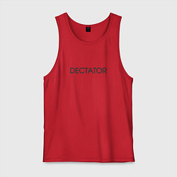Майка мужская хлопок Диктатор - dictator, цвет: красный