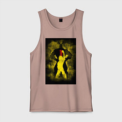 Майка мужская хлопок Моя геройская академия Всемогущий Номер один, цвет: пыльно-розовый