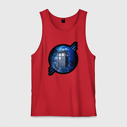 Мужская майка Tardis in space