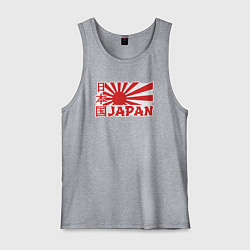 Майка мужская хлопок Japan sun, цвет: меланж