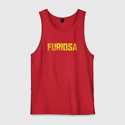 Майка мужская хлопок Furiosa - A Mad Max Saga, цвет: красный