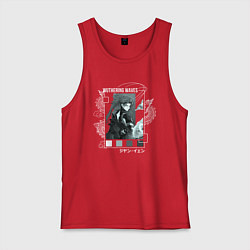 Майка мужская хлопок Jiyan - Wuthering Waves, цвет: красный