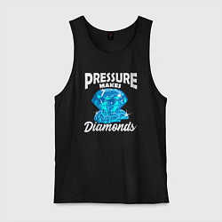 Мужская майка Pressure makes diamonds