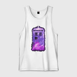 Мужская майка Violet tardis