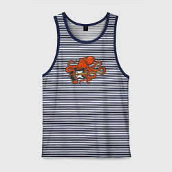 Мужская майка Осьминог гитарист