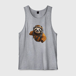 Мужская майка Ленивец-парашютист