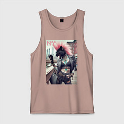 Мужская майка Крутая пантера панк из Нью-Йорка - нейросеть