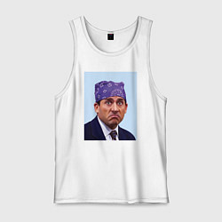 Майка мужская хлопок Michael Scott - Prison mike the office meme, цвет: белый