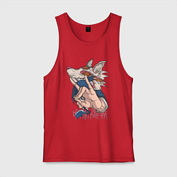 Мужская майка Человек-бензопила Аки Хаякава лис