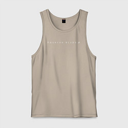 Майка мужская хлопок Phantom blade zero logo, цвет: миндальный