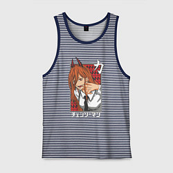 Мужская майка Человек-бензопила Пауэр с рогами