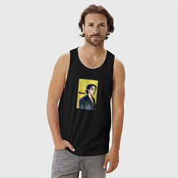 Майка мужская хлопок JK Butter, цвет: черный — фото 2