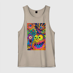 Мужская майка Психоделические лица