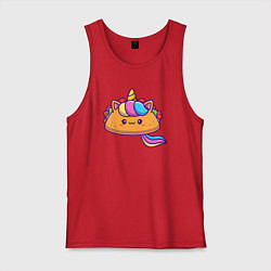 Мужская майка Тако единорог милый